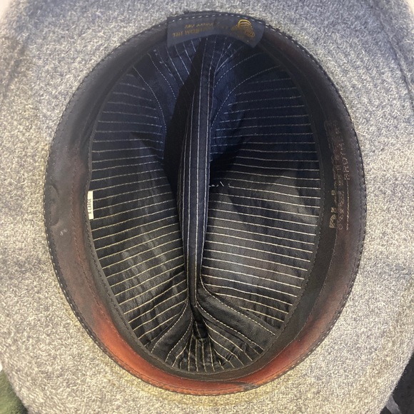 Vintage Richman Brothers USA- Grey / 100% Wool Fedora-Style Hat Size XL - Picture 7 of 7